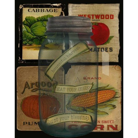 Kitchen Jar Gold Ornate Wood Framed Art Print with Double Matting by Albert, Beth