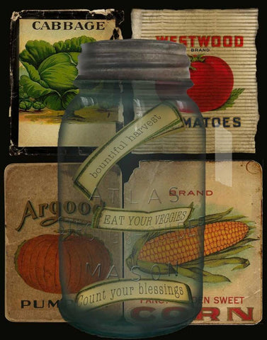 Kitchen Jar White Modern Wood Framed Art Print with Double Matting by Albert, Beth