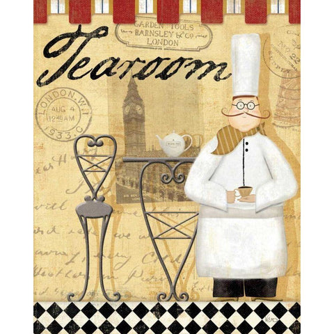 Chefs Break IV Black Modern Wood Framed Art Print by Charron, Veronique