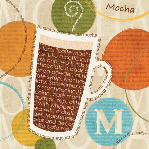 All About Coffee IV Black Modern Wood Framed Art Print by Charron, Veronique