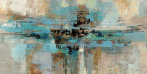 Morning Fjord Black Ornate Wood Framed Art Print with Double Matting by Vassileva, Silvia