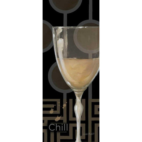 Chill White Modern Wood Framed Art Print by Audit, Lisa