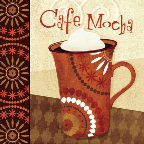 Cup of Joe III Black Ornate Wood Framed Art Print with Double Matting by Charron, Veronique