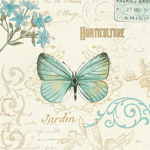 Natural Elegance II Black Ornate Wood Framed Art Print with Double Matting by Pela Studio