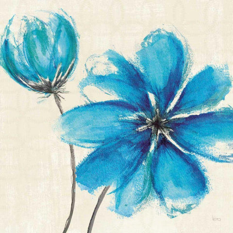 Azure IV White Modern Wood Framed Art Print by Charron, Veronique