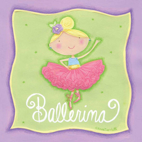 Ballerina Black Modern Wood Framed Art Print by Tavoletti, Anne