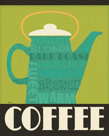 Kitchen It III Black Ornate Wood Framed Art Print with Double Matting by Pela Studio