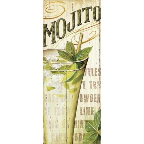 Mojito Black Modern Wood Framed Art Print by Audit, Lisa