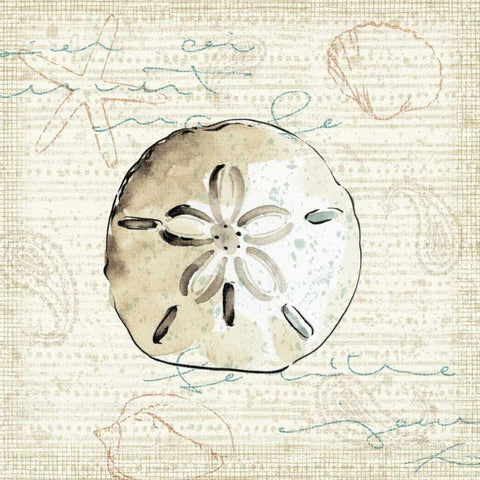 Ocean Prints IV White Modern Wood Framed Art Print with Double Matting by Pela Studio