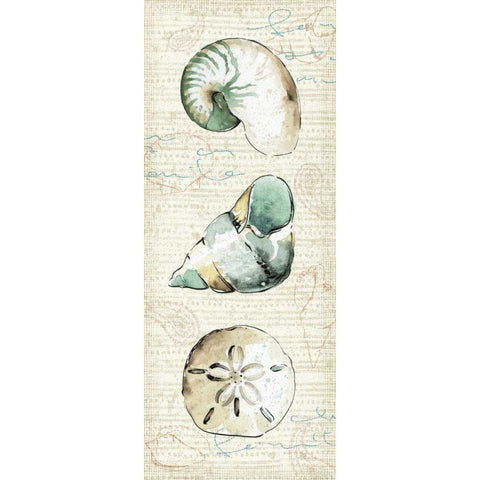 Ocean Prints VI White Modern Wood Framed Art Print by Pela Studio