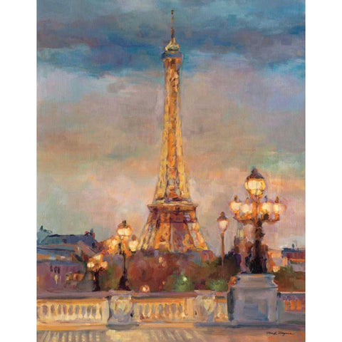 The Beginning of Evening Gold Ornate Wood Framed Art Print with Double Matting by Hageman, Marilyn
