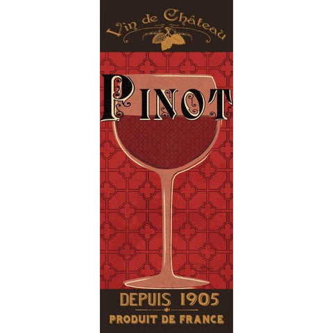 Red Label IV Gold Ornate Wood Framed Art Print with Double Matting by Pela Studio