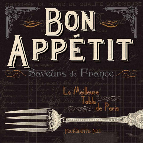 Flavors of France III White Modern Wood Framed Art Print by Pela Studio