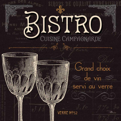 Flavors of France VI Black Modern Wood Framed Art Print by Pela Studio