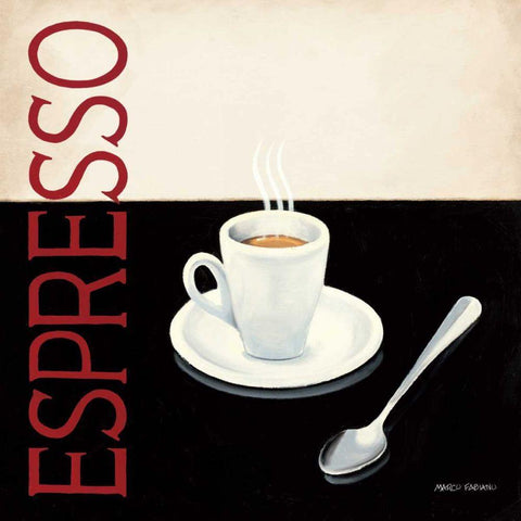 Cafe Moderne IV Gold Ornate Wood Framed Art Print with Double Matting by Fabiano, Marco