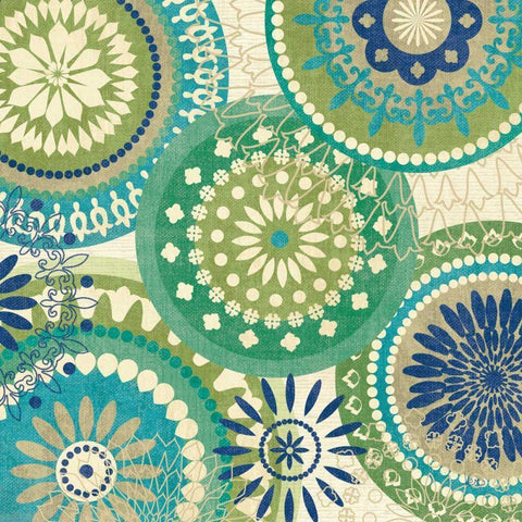 Floral Mix II Black Modern Wood Framed Art Print by Charron, Veronique