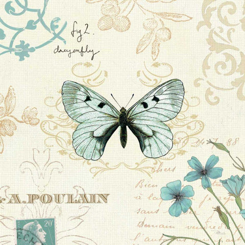 Natural Elegance I Black Ornate Wood Framed Art Print with Double Matting by Pela Studio