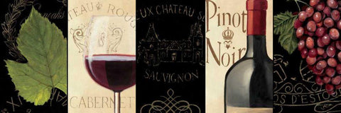 Chateau Nouveau Panel I Black Ornate Wood Framed Art Print with Double Matting by Fabiano, Marco