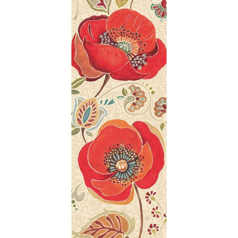 Moroccan Red Light II Gold Ornate Wood Framed Art Print with Double Matting by Brissonnet, Daphne