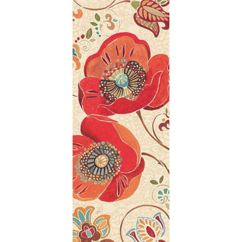 Moroccan Red Light III Gold Ornate Wood Framed Art Print with Double Matting by Brissonnet, Daphne