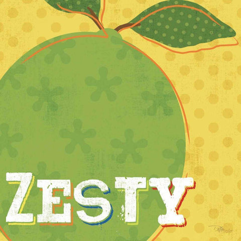 Good Food III Black Modern Wood Framed Art Print with Double Matting by Pela Studio