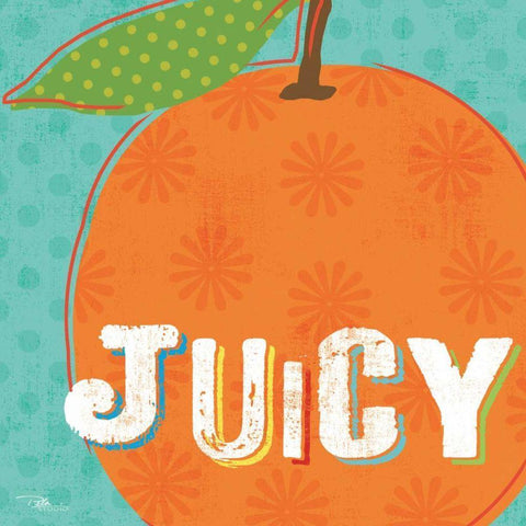 Good Food IV Black Modern Wood Framed Art Print with Double Matting by Pela Studio