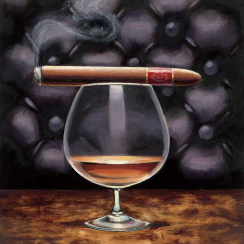 Gentlemen Prefer I Black Modern Wood Framed Art Print by Fabiano, Marco