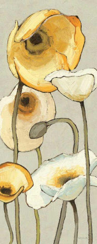 Jaune Gris Panel II Black Ornate Wood Framed Art Print with Double Matting by Novak, Shirley