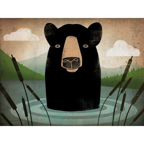 Skinny Dip Gold Ornate Wood Framed Art Print with Double Matting by Fowler, Ryan