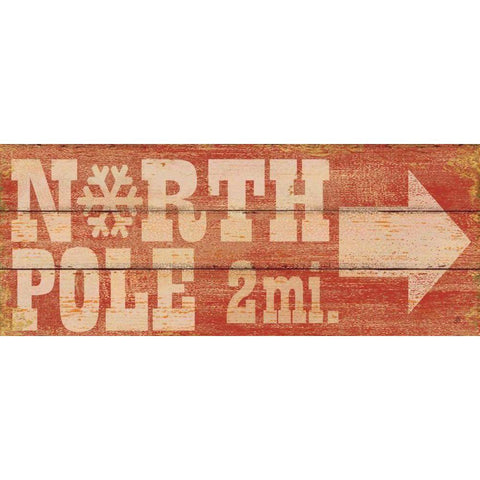 North Pole White Modern Wood Framed Art Print by Brissonnet, Daphne