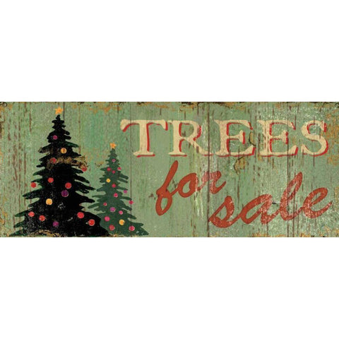 Trees for Sale White Modern Wood Framed Art Print by Brissonnet, Daphne