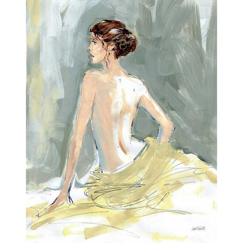 Nude II White Modern Wood Framed Art Print by Tavoletti, Anne