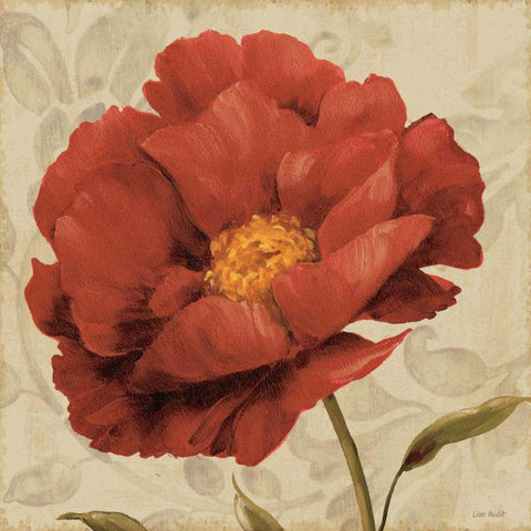 Floral Romance I C Gold Ornate Wood Framed Art Print with Double Matting by Audit, Lisa