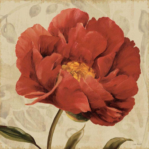 Floral Romance II C Gold Ornate Wood Framed Art Print with Double Matting by Audit, Lisa