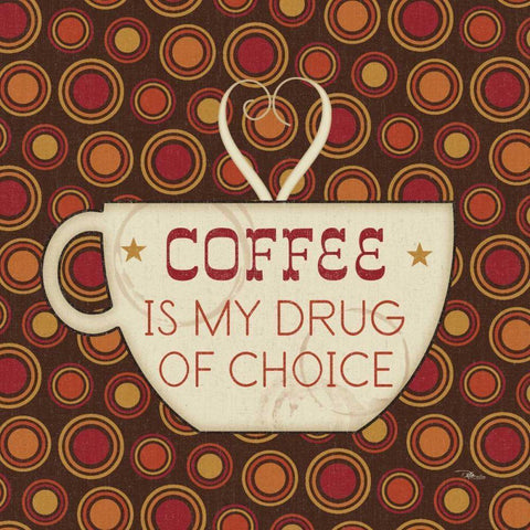 Caffeine II Gold Ornate Wood Framed Art Print with Double Matting by Pela Studio