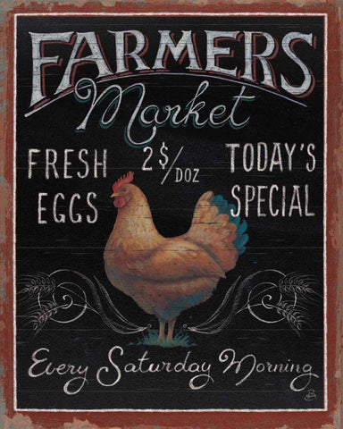 Farmers Market I Black Ornate Wood Framed Art Print with Double Matting by Brissonnet, Daphne