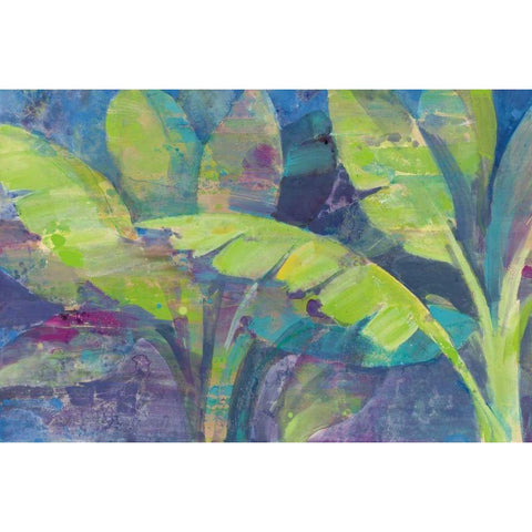 Bermuda Palms Gold Ornate Wood Framed Art Print with Double Matting by Hristova, Albena