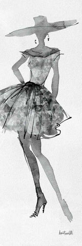 Fashion Sketchbook V Black Ornate Wood Framed Art Print with Double Matting by Tavoletti, Anne