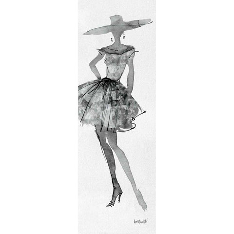 Fashion Sketchbook V Black Modern Wood Framed Art Print with Double Matting by Tavoletti, Anne