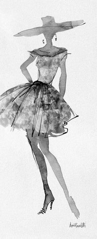 Fashion Sketchbook V Black Ornate Wood Framed Art Print with Double Matting by Tavoletti, Anne