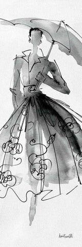 Fashion Sketchbook VI White Modern Wood Framed Art Print with Double Matting by Tavoletti, Anne