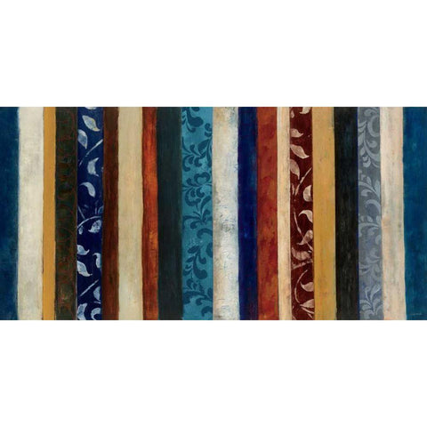 Strata V White Modern Wood Framed Art Print by Warrick, Cheryl