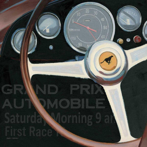 RPM I with Words White Modern Wood Framed Art Print by Fabiano, Marco