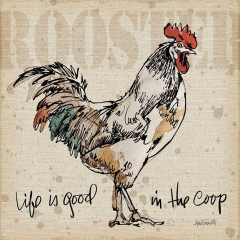 Farm Life III White Modern Wood Framed Art Print with Double Matting by Tavoletti, Anne