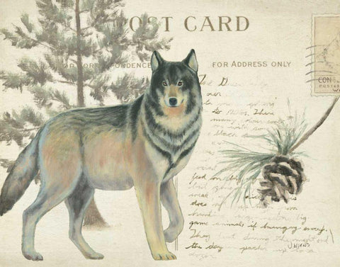 Northern Wild I Black Ornate Wood Framed Art Print with Double Matting by Wiens, James