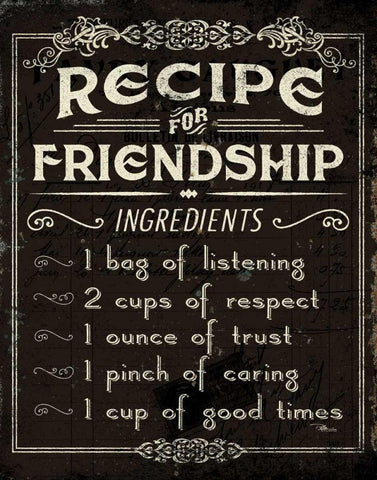 Life Recipes III White Modern Wood Framed Art Print with Double Matting by Pela Studio