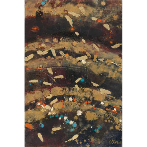 Summer Embers II Gold Ornate Wood Framed Art Print with Double Matting by Hristova, Albena