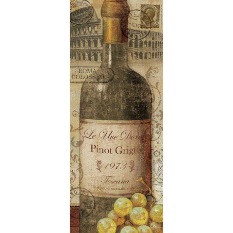 European Wines I White Modern Wood Framed Art Print by Charron, Veronique