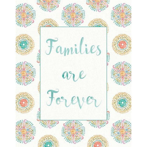 Rainbow Seeds Families Gold Ornate Wood Framed Art Print with Double Matting by Audit, Lisa