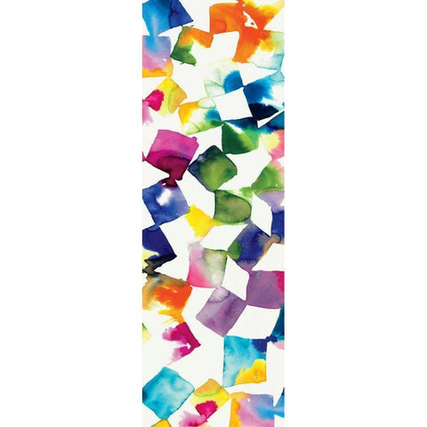 Colorful Cubes II Black Modern Wood Framed Art Print by Wild Apple Portfolio